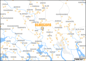 map of Ogbogoro