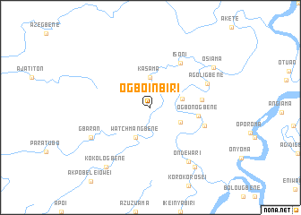 map of Ogboinbiri