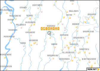 map of Ogbomama