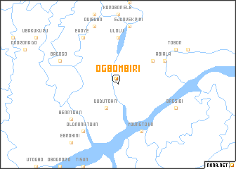 map of Ogbombiri