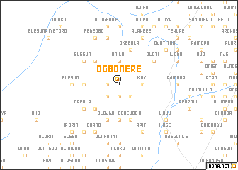 map of Ogbonere