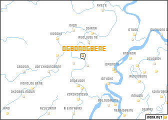 map of Ogbonogbene