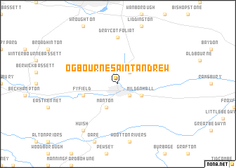 map of Ogbourne Saint Andrew