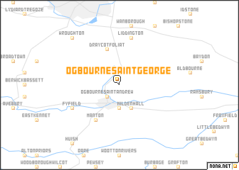 map of Ogbourne Saint George