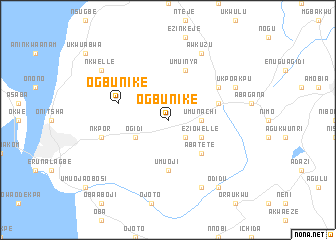 map of Ogbunike