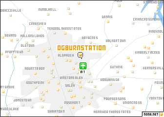 map of Ogburn Station