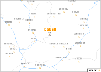 map of Öğdem