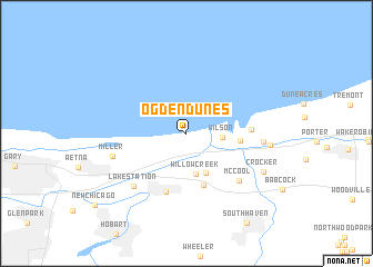 map of Ogden Dunes