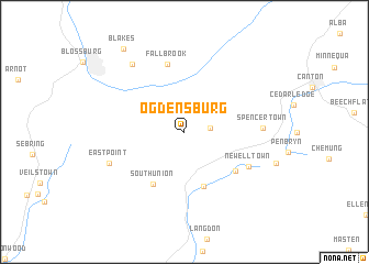 map of Ogdensburg