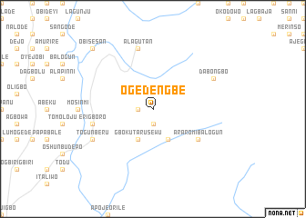 map of Ogedengbe