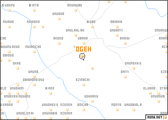 map of Ogeh