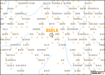 map of Ogele