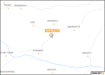 map of Ogemaw