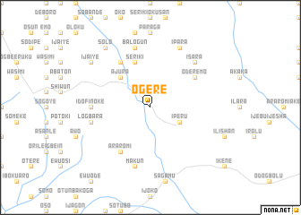 map of Ogere