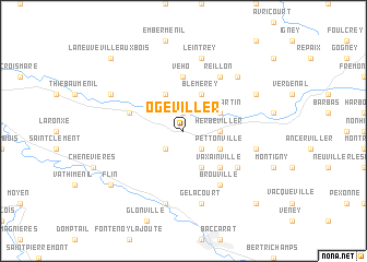 map of Ogéviller