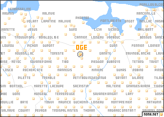 map of Ogé