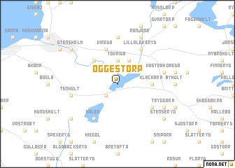 map of Öggestorp