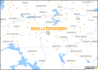 map of Oghill Cross Roads