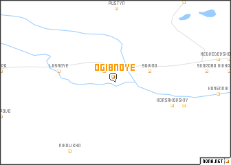 map of Ogibnoye