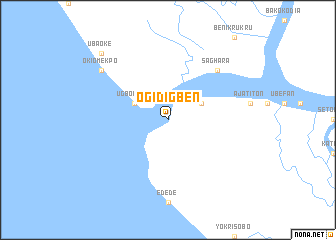 map of Ogidigben