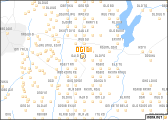 map of Ogidi