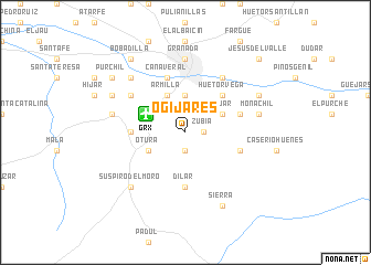 map of Ogíjares