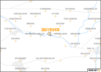 map of Ogiyevka