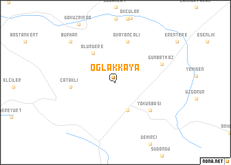 map of Oğlakkaya