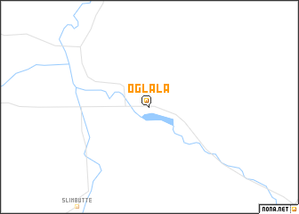 map of Oglala