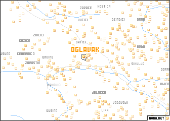 map of Oglavak