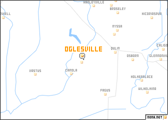 map of Oglesville