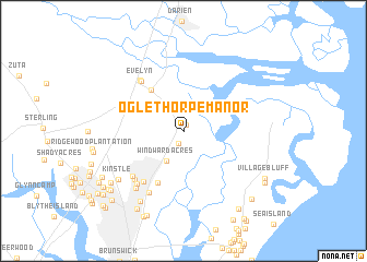 map of Oglethorpe Manor