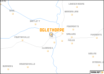 map of Oglethorpe