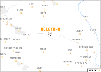 map of Ogletown