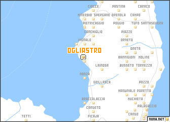 map of Ogliastro