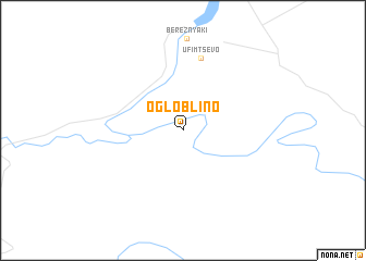 map of Ogloblino