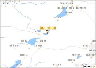 map of Öglunda