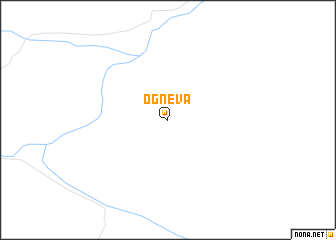 map of Ognëva