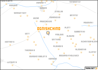 map of Ognishchino