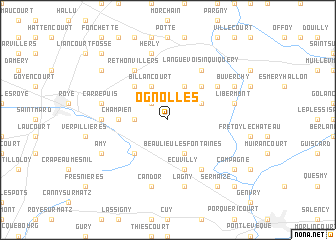 map of Ognolles