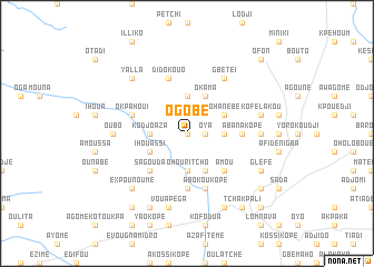 map of Ogobé