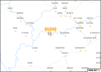 map of Ogoho