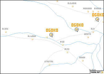 map of Ogoko