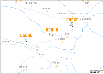 map of Ogoko