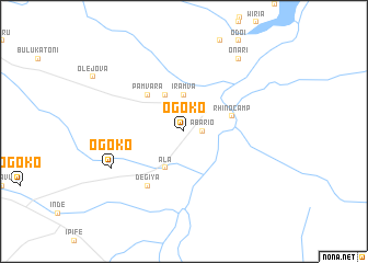 map of Ogoko