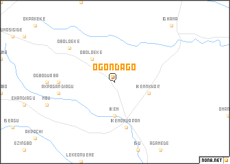 map of Ogo Ndago