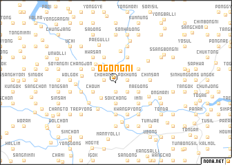 map of Ŏgong-ni