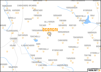 map of Ogong-ni