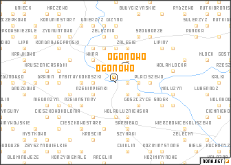 map of Ogonowo