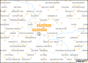 map of Ogonowo